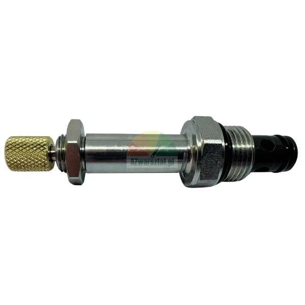 Hydrauliczny zawór nabojowy z radełkowanym mosiężnym pokrętłem regulacyjnym