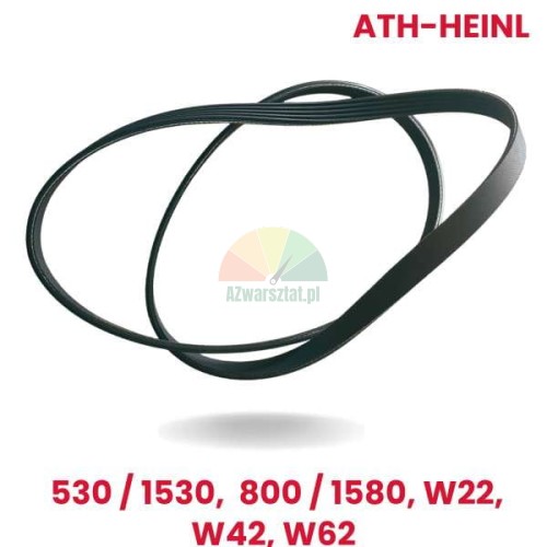 Czarny pasek napędowy wyważarki ATH-Heinl modele 530/1530, 800/1580, W22, W42, W62