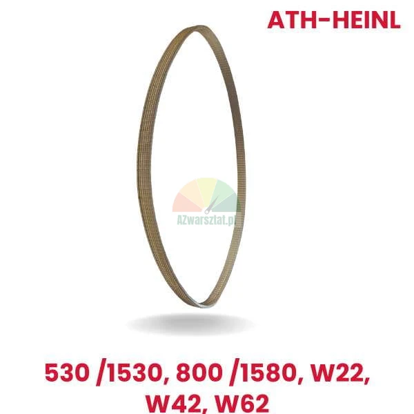 Żółty pasek silnika wyważarki zamiennik ATH-Heinl do modeli 530/1530, 800/1580, W22, W42, W62