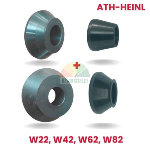 Zestaw czterech stożków centrujących do wyważarki ATH-Heinl o średnicy wału 40mm, modele W22, W42, W62, W82