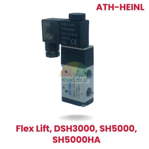 Elektromagnetyczny zawór pneumatyczny DC24 zamiennik ATH-Heinl do podnośników Flex Lift, DSH3000, SH5000, SH5000HA