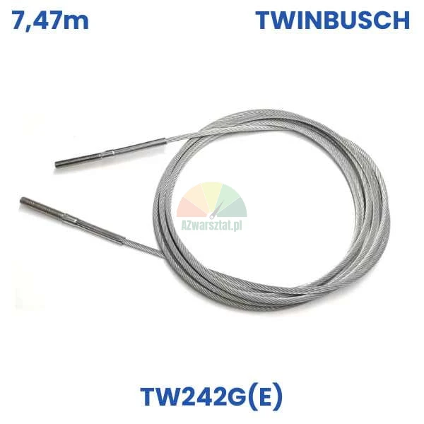 Stalowa lina podnośnika 7,47m dla Twin Busch TW242G(E)