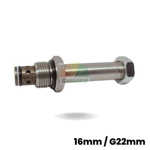Metalowy zawór opuszczania do cewki elektromagnetycznej 16mm / G22mm z uszczelkami typu o-ring.