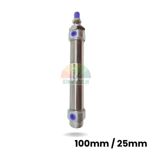 Siłownik pneumatyczny podnośnika CDM2B25-100 o skoku 100mm i średnicy 25mm