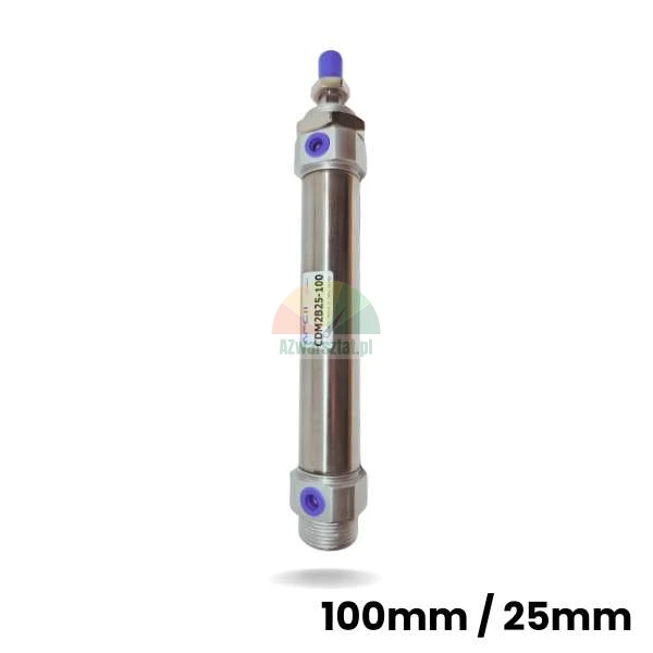 Siłownik pneumatyczny podnośnika CDM2B25-100 o skoku 100mm i średnicy 25mm