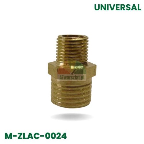 Mosiężna złączka gwintowa 12,7mm/9,7mm o konstrukcji sześciokątnej model M-ZLAC-0024