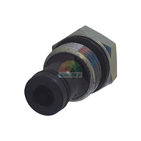 Metalowy hydrauliczny zawór nabojowy z czarnymi uszczelkami typu o-ring i gwintem