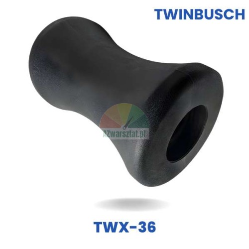 Czarna gumowa rolka dociskowa TWX-36 zamiennik Twin Busch do montażownic