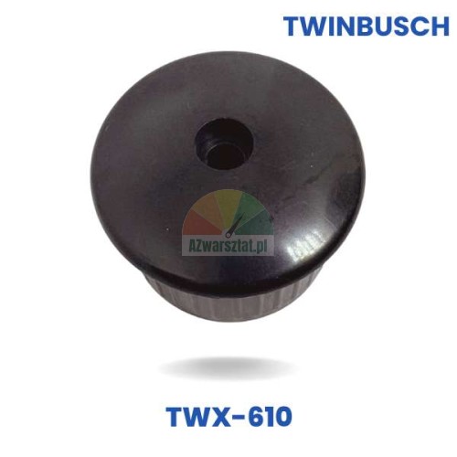 Czarny plastikowy uchwyt do pręta sześciokątnego TWX-610 marki Twin Busch