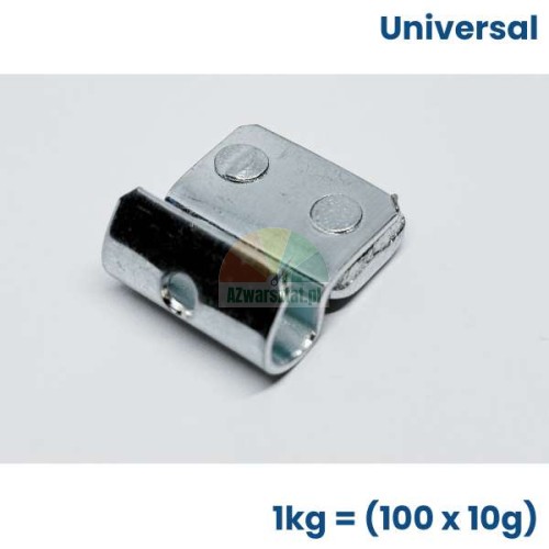 Ciężarek nabijany 10g do felg stalowych, opakowanie 100 sztuk 1kg Universal