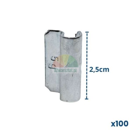 Ciężarek nabijany 5g, wysokość 2,5cm, opakowanie 100 sztuk.