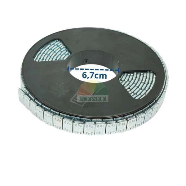 Ciężarki klejone do felg aluminiowych na rolce 500 x 5g (2,5kg) o średnicy 6,7cm