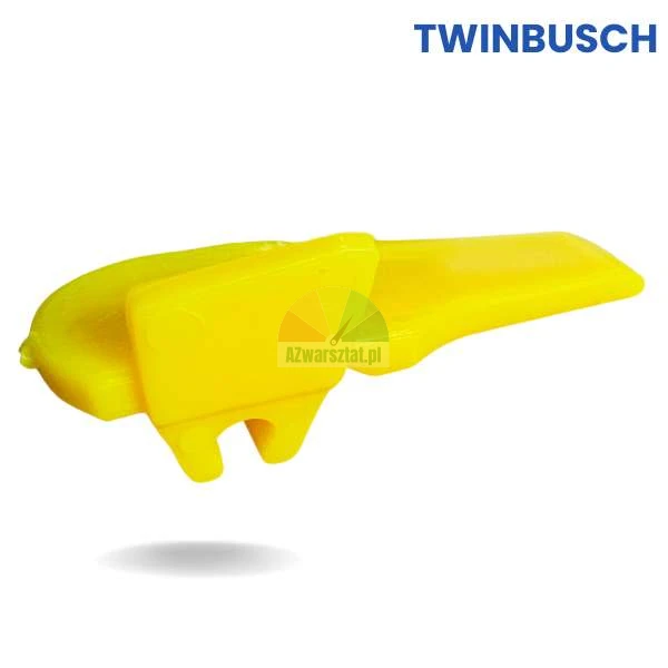 Żółte plastikowe osłony na stopkę montażową Typ AR, zamiennik dla maszyn Twin Busch.