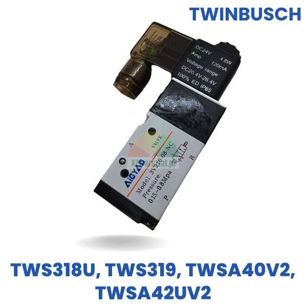 Zamiennik Twin Busch: Elektromagnetyczny zawór pneumatyczny Typ A dla modeli TWS318U, TWS319, TWSA40V2 i TWSA42UV2