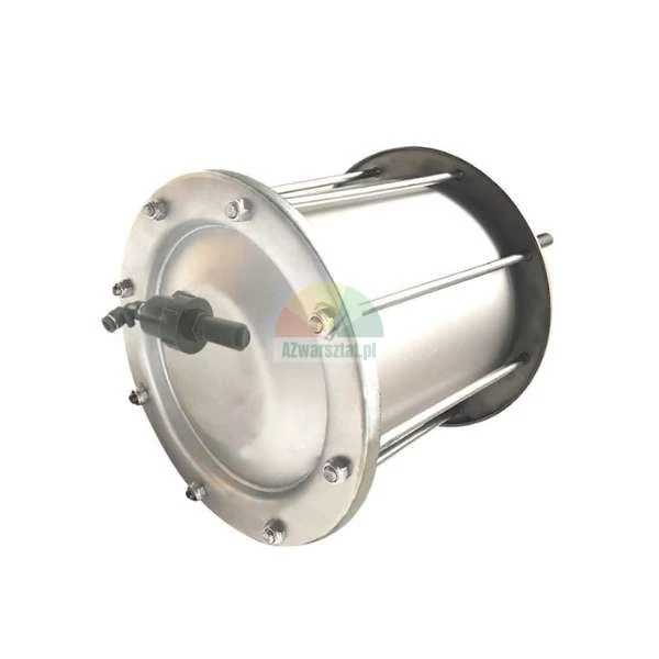 Metalowy cylindryczny filtr przemysłowy z zaworem pneumatycznym i mocowaniami śrubowymi