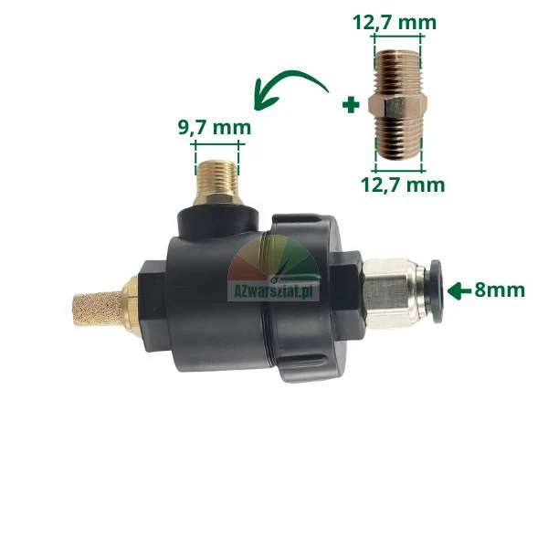 Szybkozrzut, zawór upustowy zbijaka 8mm/9,7mm + 12,7mm