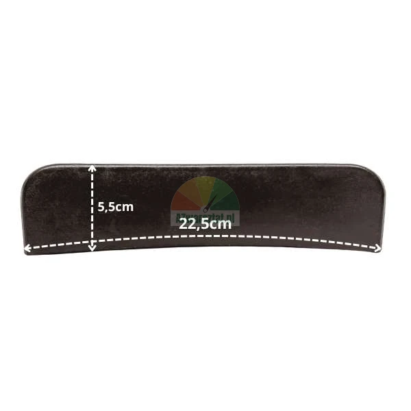 Czarna osłona gumowa łyżki zbijaka o długości 22,5cm