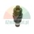 Czarny metalowy element hydrauliczny z gwintem i filtrem