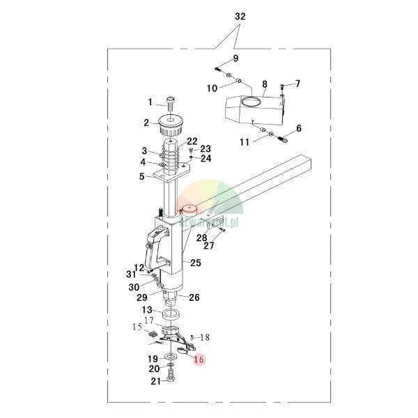 Plastikowa osłona stopki do montażownic ATH-Heinl M32, M52, M72
