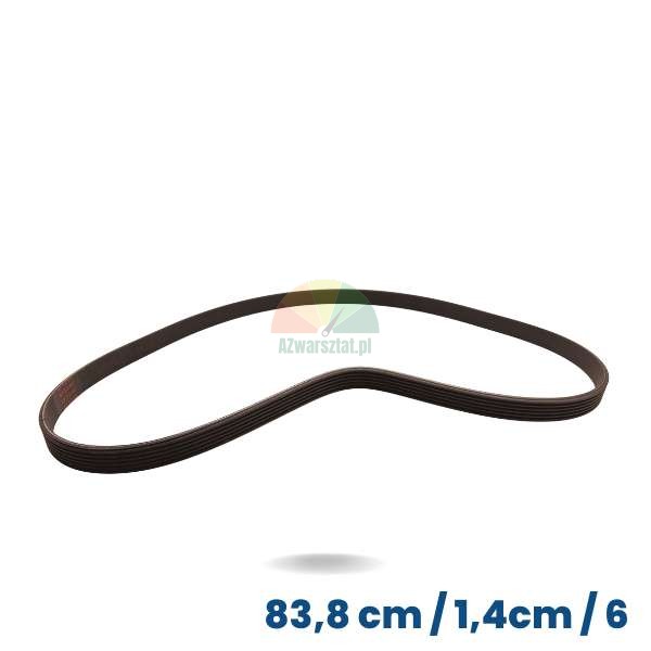 Pasek wyważarki czarny 83,8cm / szerokość 1,4cm (6 garbów, 5 rowków)