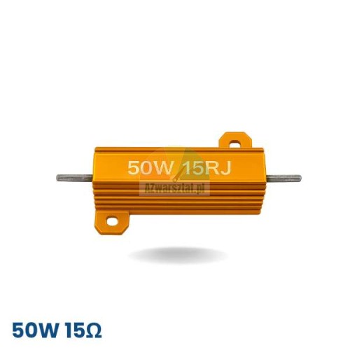 Rezystor hamujący 50W 15 Ohm w złotej obudowie do wyważarki kół