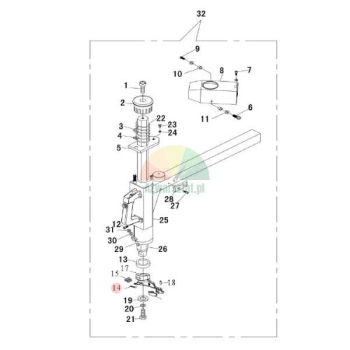 Element osłony na stopkę montażową Invento TC 720, TC 722, TC 724