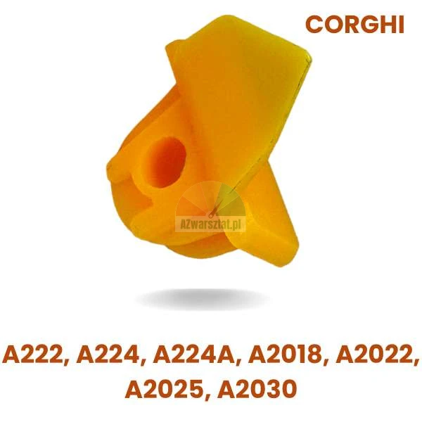 Żółta plastikowa osłona na stopkę montażownicy Corghi do modeli A222, A224, A224A, A2018, A2022, A2025, A2030.