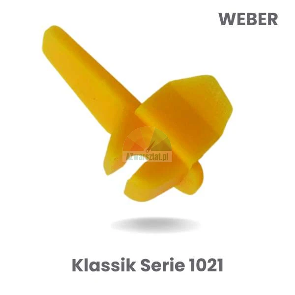 Żółta plastikowa osłona na stopkę montażownicy Weber Klassik Serie 1021