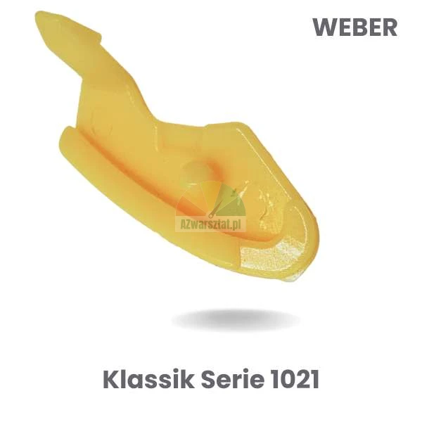 Żółta plastikowa osłona stopki montażowej, zamiennik do grilla Weber Klassik Serie 1021.