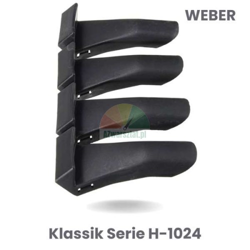 Zestaw czterech długich osłon na szczęki zaciskowe Weber Klassik Serie H-1024.