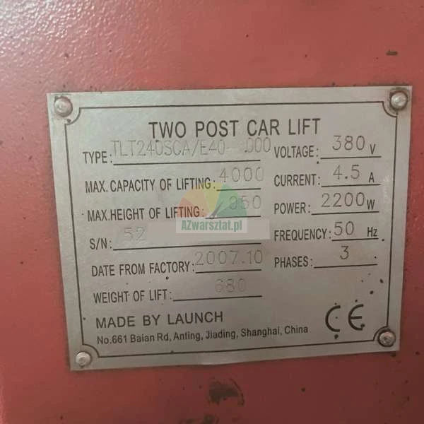 Stalowa lina do podnośnika Launch TLT 240SCA/E40