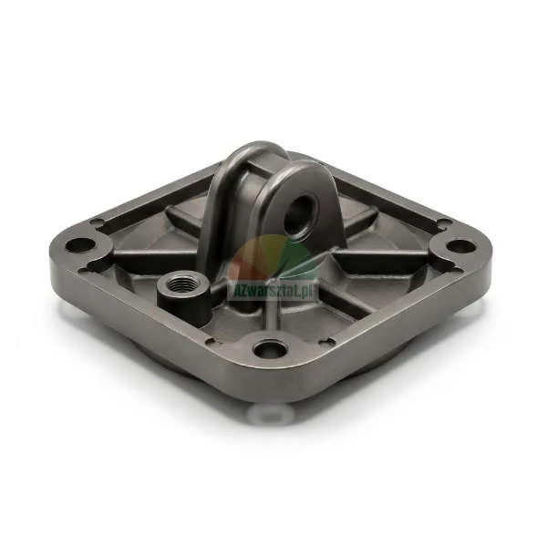 Flansza montażowa siłownika z uchem 11cm do siłownika 100mm, metalowy element mocujący.