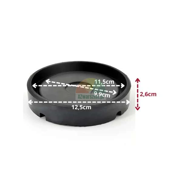 Gumowa podkładka pod lewarek 12,5cm z wymiarami