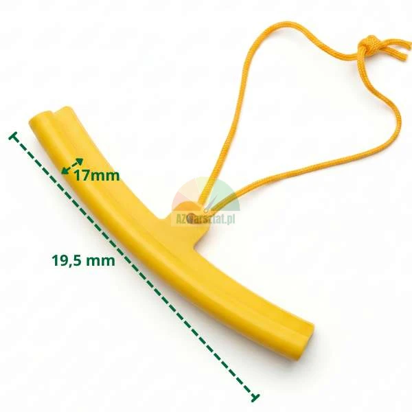 Żółta osłona felgi 19.5 cm ze sznurkiem