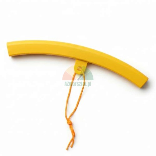 Duża żółta osłona felgi (25cm) z linką zabezpieczającą.