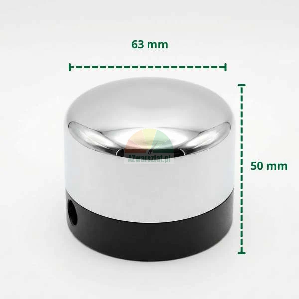Kompletny siłownik wertykalny/horyzontalny grzybek typ F o średnicy 63 mm i wysokości 50 mm