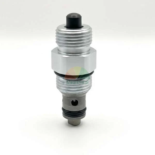 Zawór bezpieczeństwa (zwrotny) podnośnika 14mm / G19 wykonany z metalu na białym tle