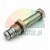 Metalowy element zaworu hydraulicznego z filtrem siatkowym i o-ringami na białym tle.