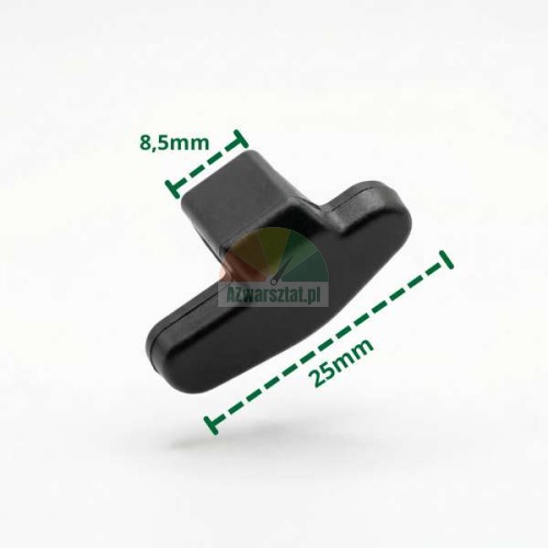 Plastikowa osłona na stopkę montażową Typ AN z wymiarami 8.5mm i 25mm