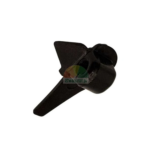 Czarny mechaniczny element dociskowy z centralnym otworem