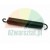 Czarna sprężyna naciągowa do montażownicy o długości 12,8 cm z haczykami na końcach