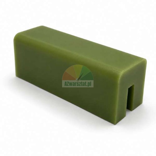 Zielony ślizg podnośnika o wymiarach 7,4cm x 2,8cm x 2,8cm wykonany z wytrzymałego tworzywa