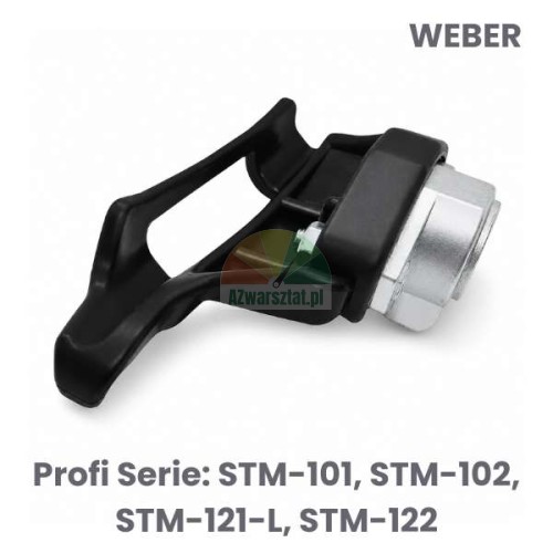 Czarna stopka montażowa z tworzywa do zamiennika Weber Profi Serie STM-101, STM-102, STM-121-L, STM-122