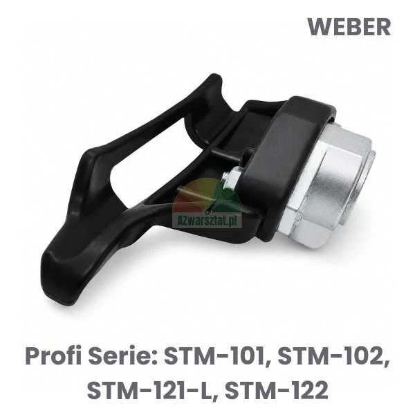 Czarna stopka montażowa z tworzywa do zamiennika Weber Profi Serie STM-101, STM-102, STM-121-L, STM-122