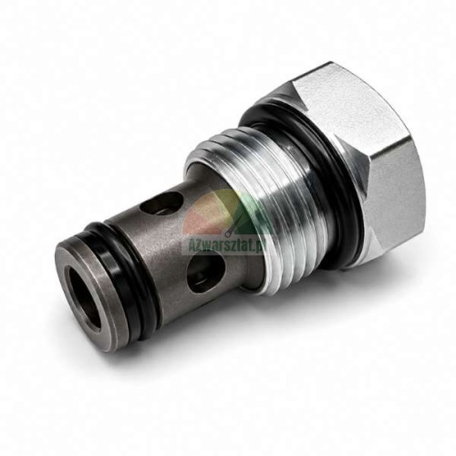 Zawór zwrotny hydrauliczny z gwintem 19mm i czarnymi uszczelkami typu o-ring
