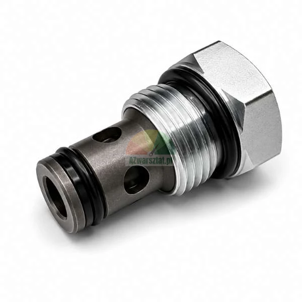 Zawór zwrotny hydrauliczny z gwintem 19mm i czarnymi uszczelkami typu o-ring