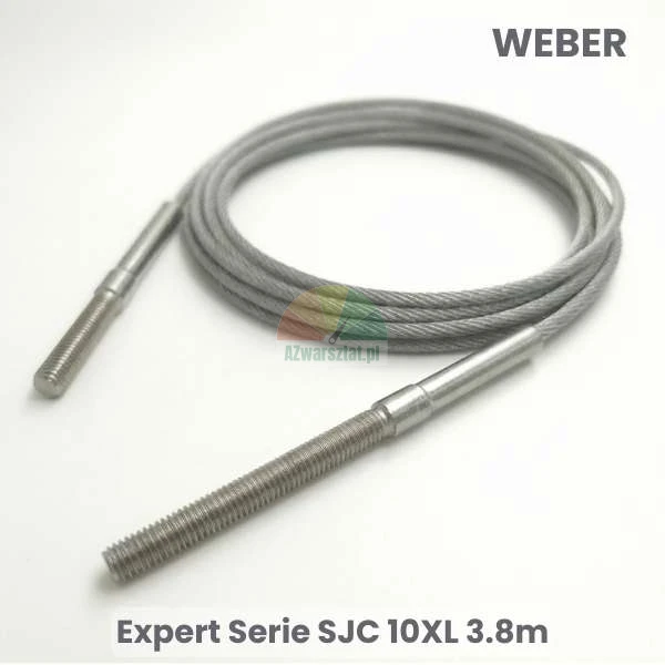 Stalowa lina synchronizacyjna do podnośnika Weber Expert Serie SJC 10XL o długości 3.8m z nagwintowanymi końcówkami