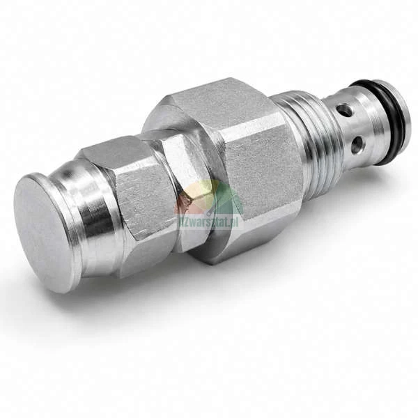 Metalowy hydrauliczny zawór nabojowy z uszczelnieniem o-ring na jasnym tle