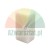 Biały, pionowy bloczek o gładkiej powierzchni i zaokrąglonych krawędziach na białym tle.
