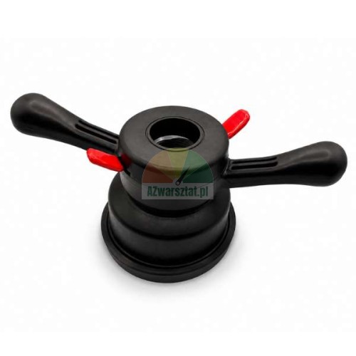 Zestaw nakrętka szybkomocująca 40mm x 3 z czarnym adapterem do felg aluminiowych